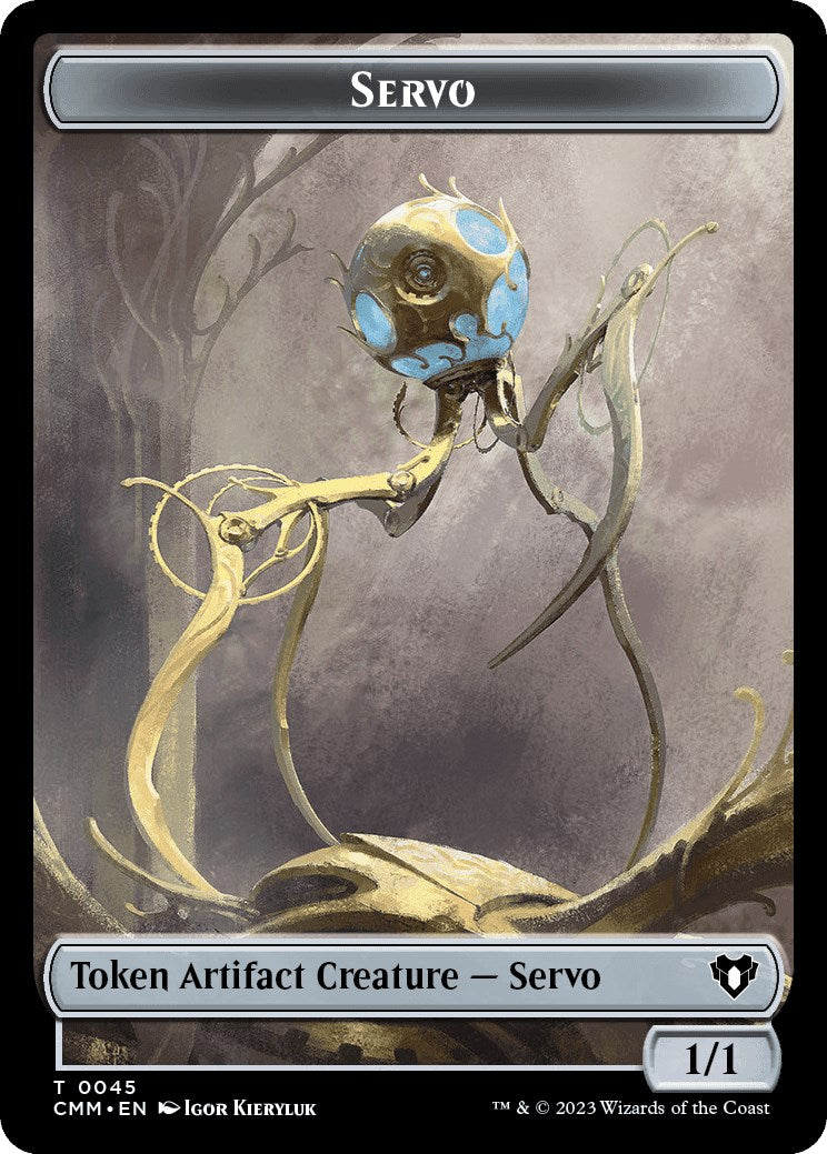 Servo // Elemental (0037) Double-Sided Token [Commander Masters Tokens] | Card Citadel