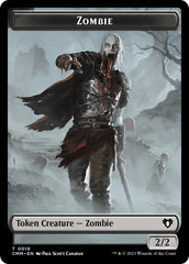 Zombie (0019) // Rat Double-Sided Token [Commander Masters Tokens] | Card Citadel