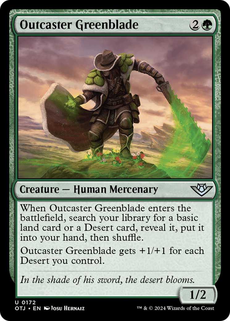 Outcaster Greenblade [Outlaws of Thunder Junction] | Card Citadel