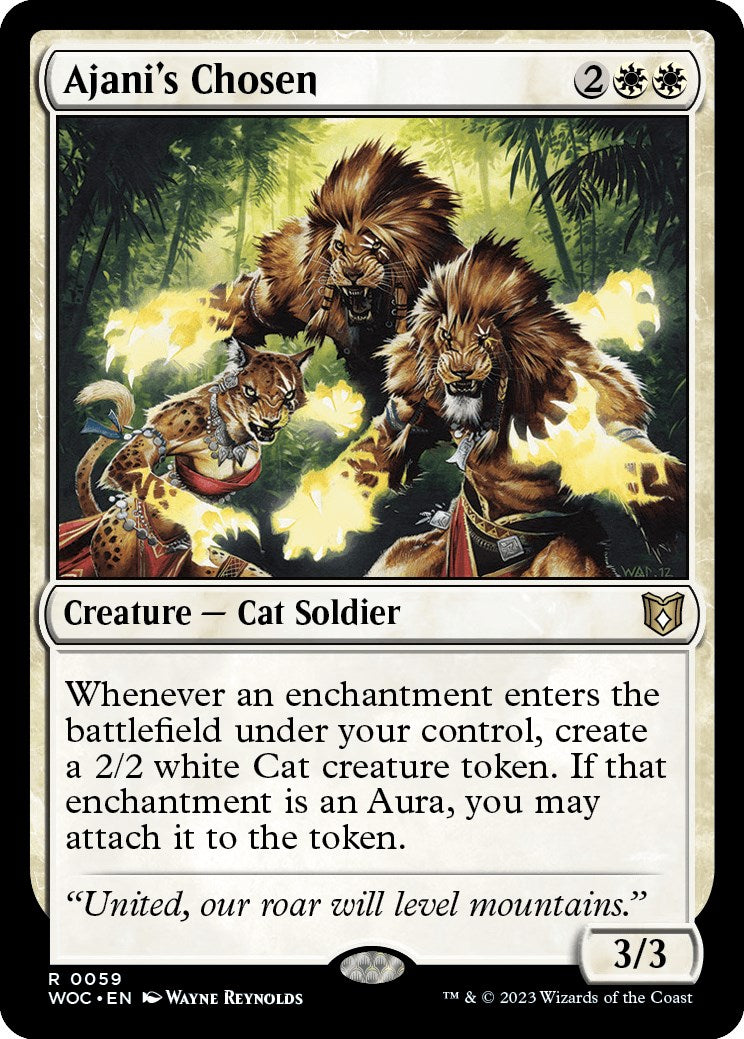 Ajani's Chosen [Wilds of Eldraine Commander] | Card Citadel