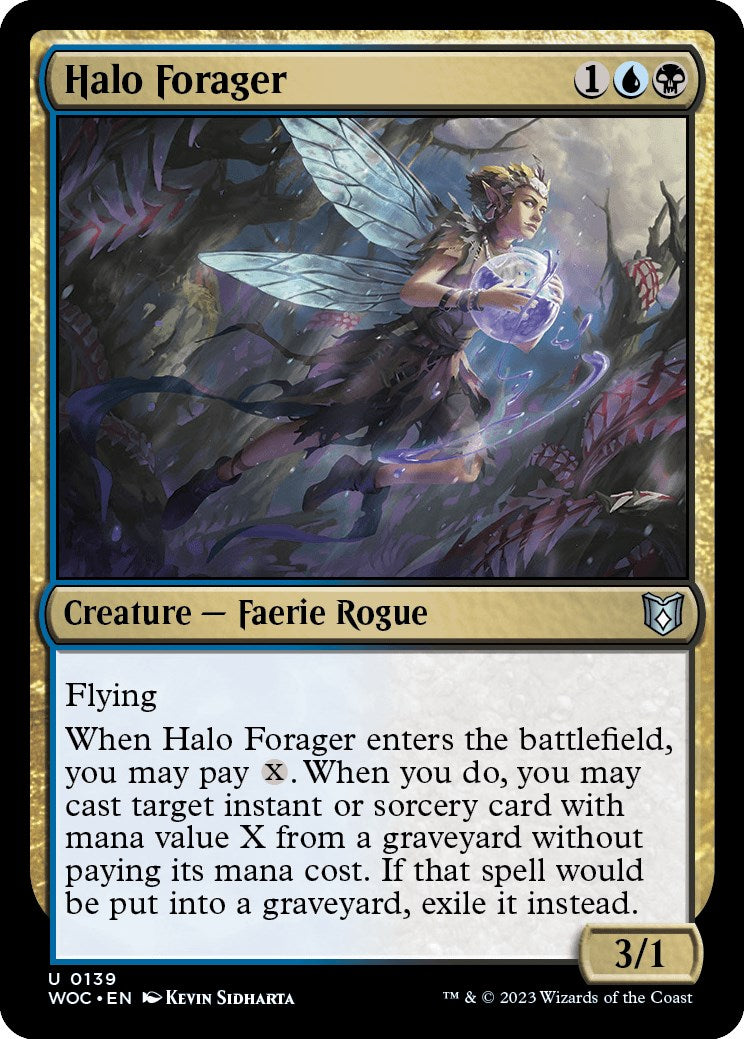 Halo Forager [Wilds of Eldraine Commander] | Card Citadel