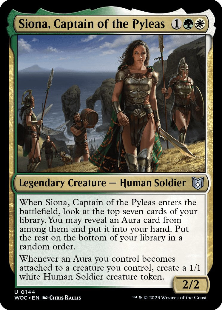 Siona, Captain of the Pyleas [Wilds of Eldraine Commander] | Card Citadel