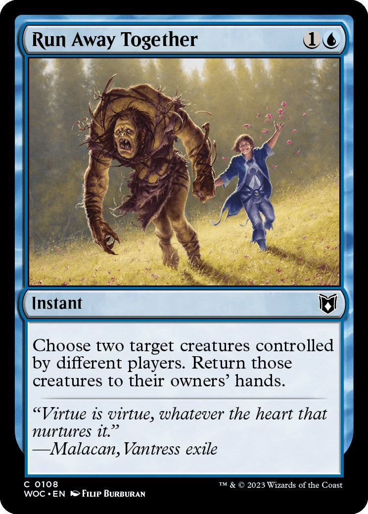 Run Away Together [Wilds of Eldraine Commander] | Card Citadel