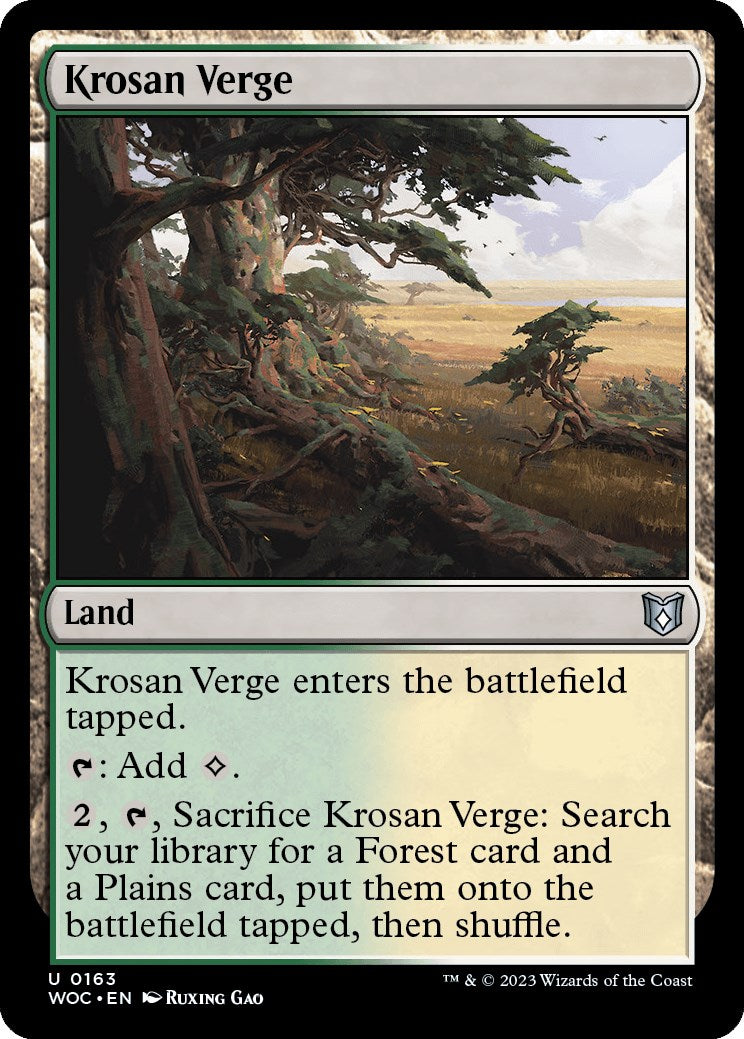 Krosan Verge [Wilds of Eldraine Commander] | Card Citadel