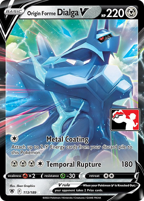 Origin Forme Dialga V (113/189) [Prize Pack Series Three] | Card Citadel