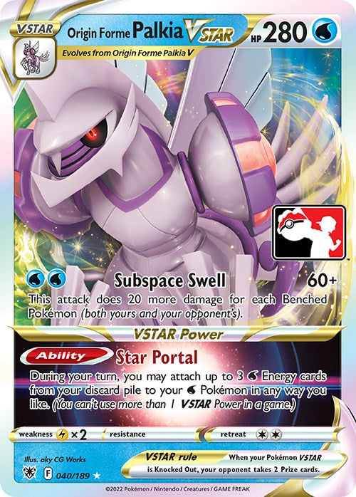 Origin Forme Palkia VSTAR (040/189) [Prize Pack Series Three] | Card Citadel