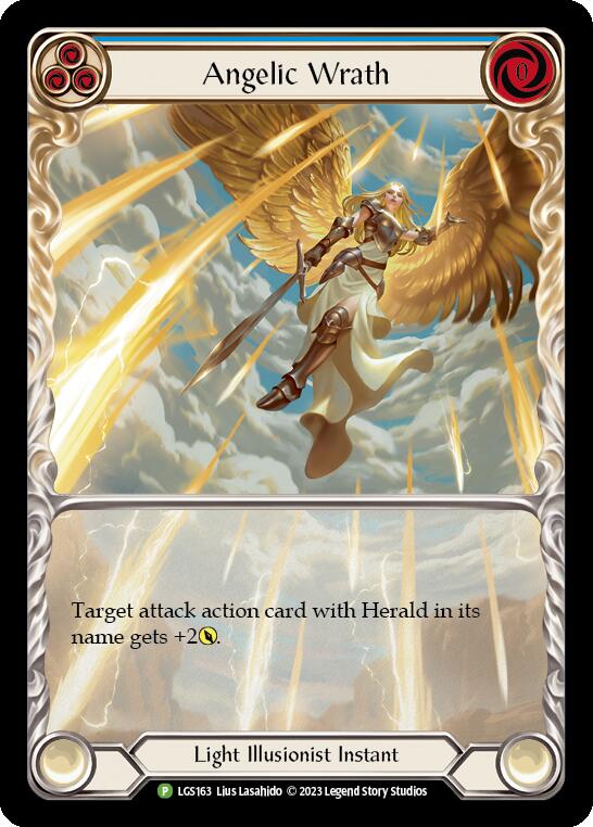 Angelic Wrath (Blue) [LGS163] (Promo)  Rainbow Foil | Card Citadel