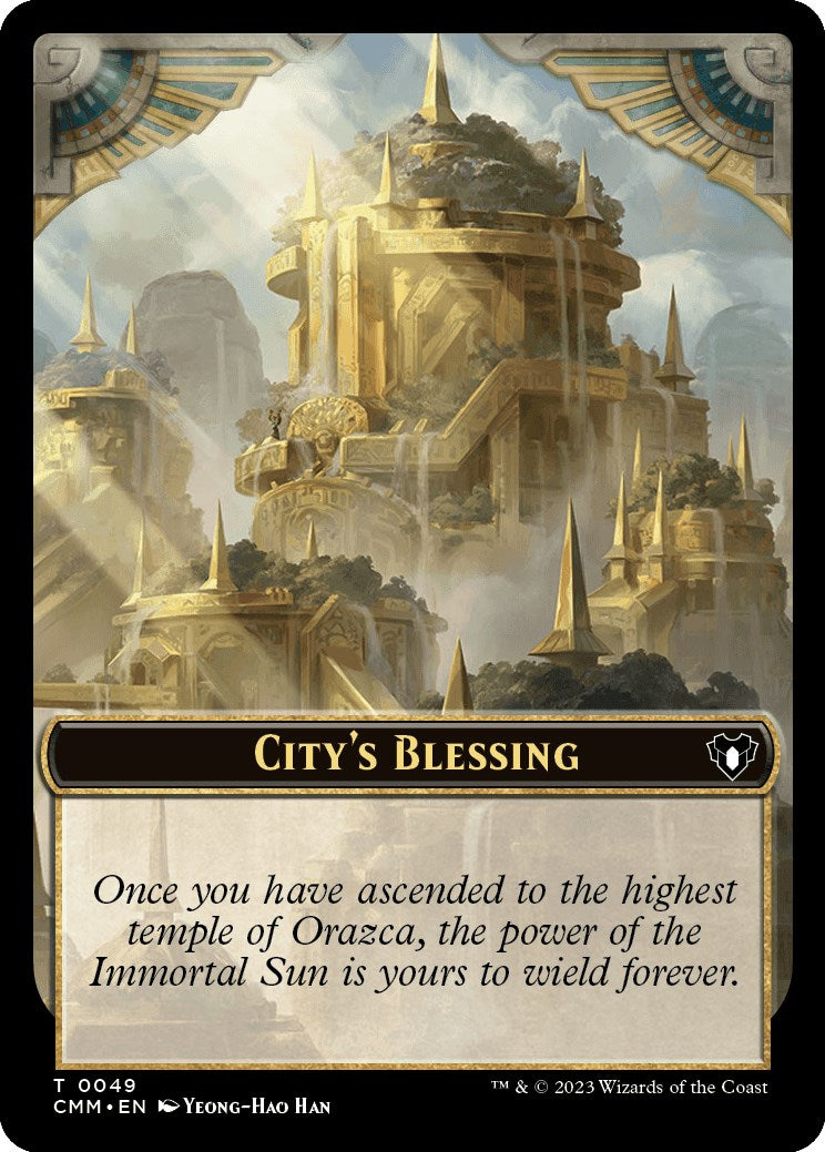 City's Blessing // Phyrexian Myr Double-Sided Token [Commander Masters Tokens] | Card Citadel