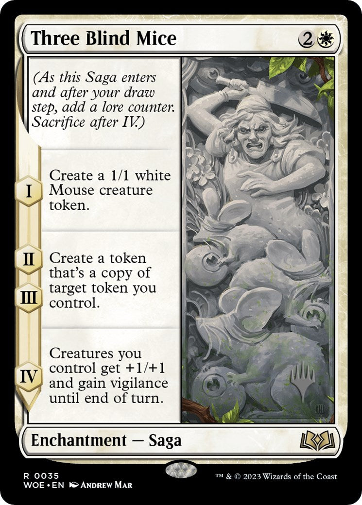 Three Blind Mice (Promo Pack) [Wilds of Eldraine Promos] | Card Citadel