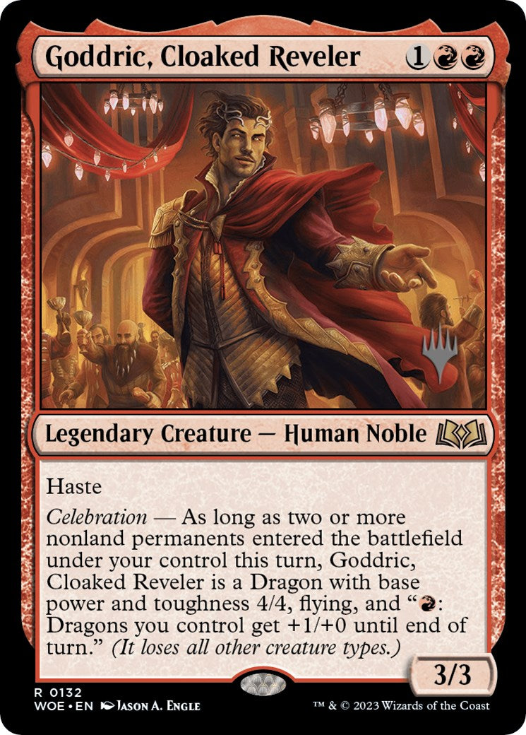 Goddric, Cloaked Reveler (Promo Pack) [Wilds of Eldraine Promos] | Card Citadel
