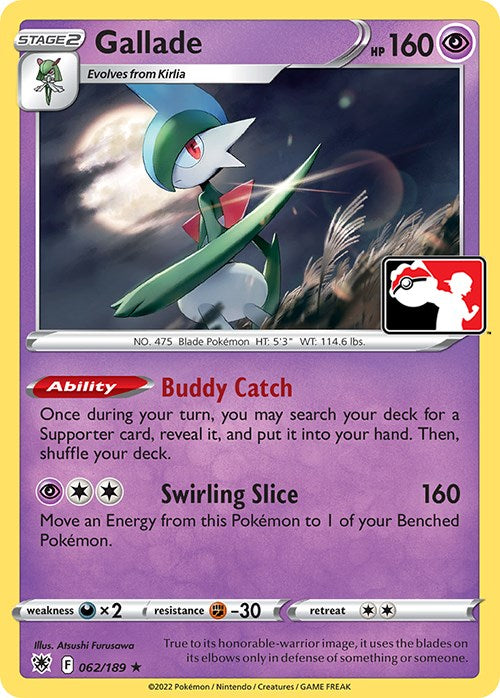 Gallade (062/189) [Prize Pack Series Three] | Card Citadel