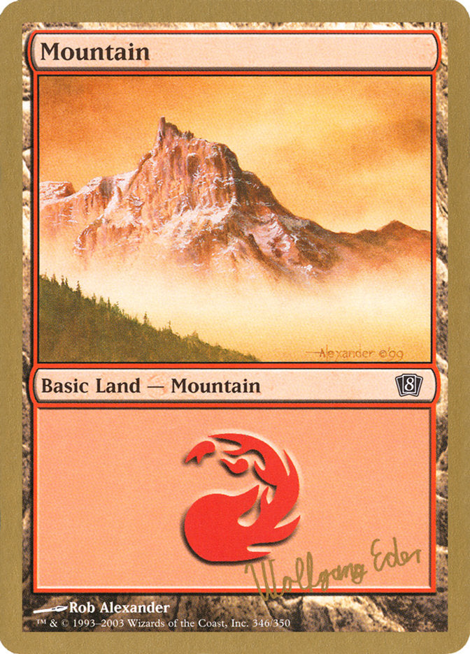 Mountain (we346) (Wolfgang Eder) [World Championship Decks 2003] | Card Citadel