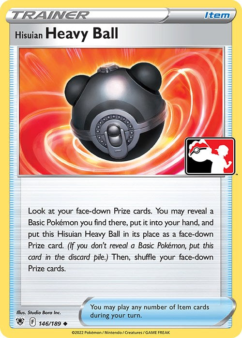 Hisuian Heavy Ball (146/189) [Prize Pack Series Three] | Card Citadel