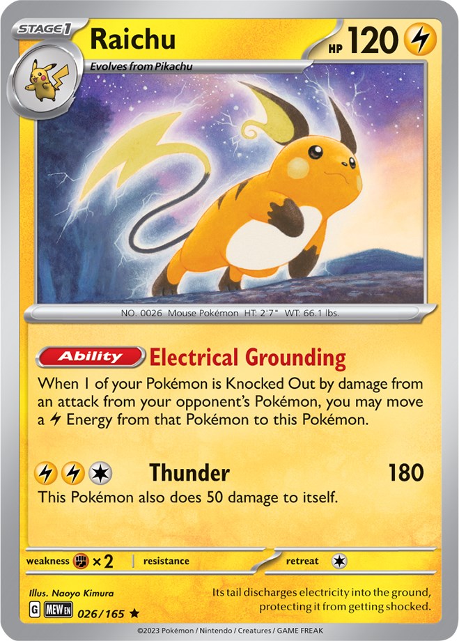 Raichu (026/165) [Scarlet & Violet: 151] | Card Citadel