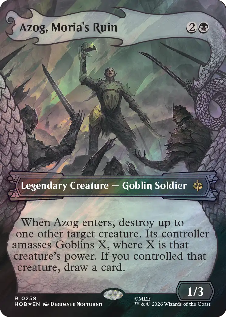 Azog, Moria's Ruin (Showcase) (Surge Foil) [The Hobbit] | Card Citadel