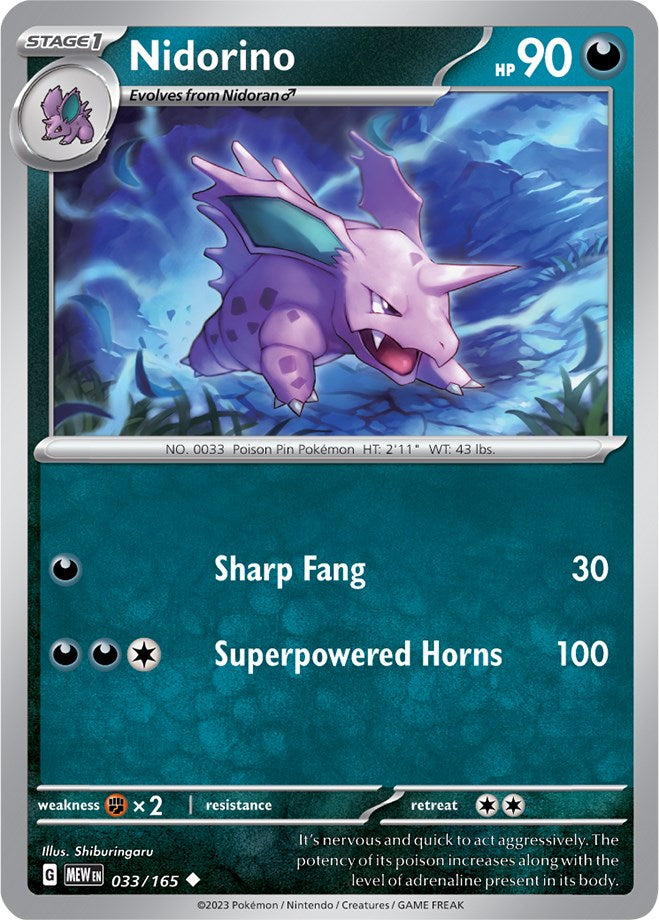 Nidorino (033/165) [Scarlet & Violet: 151] | Card Citadel