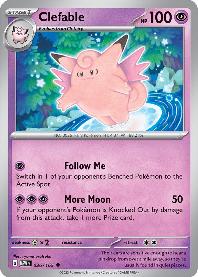 Clefable (036/165) [Scarlet & Violet: 151] | Card Citadel