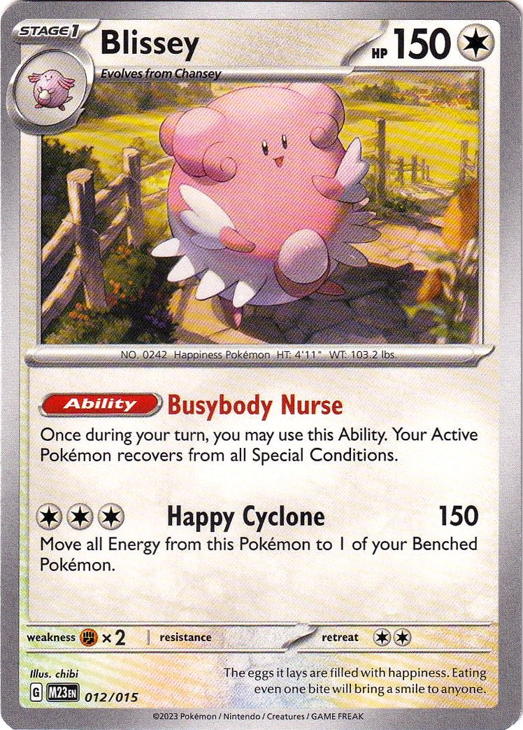 Blissey (012/015) [McDonald's Promos: 2023 Collection] | Card Citadel