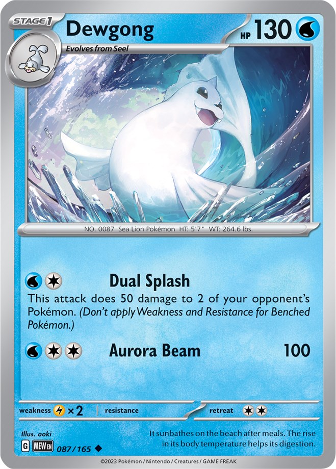 Dewgong (087/165) [Scarlet & Violet 151] | Card Citadel