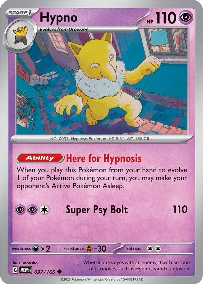 Hypno (097/165) [Scarlet & Violet: 151] | Card Citadel