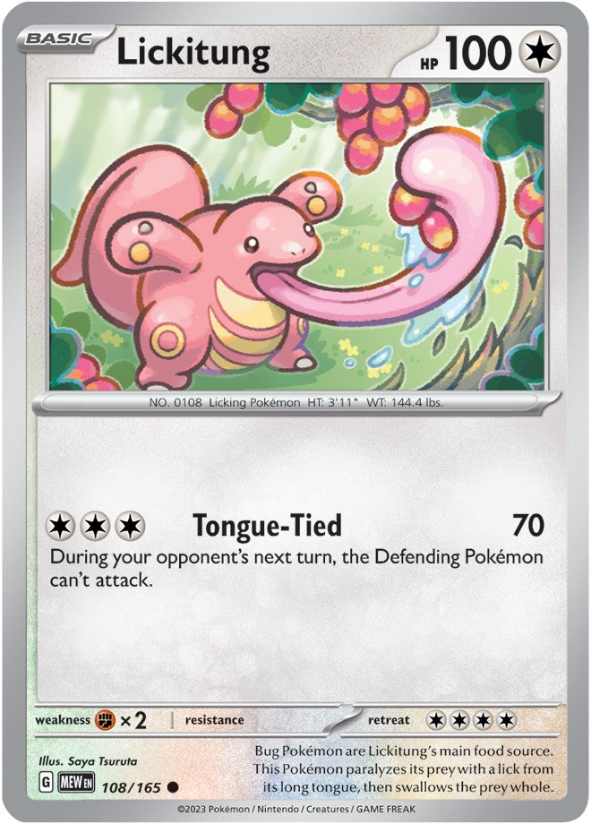 Lickitung (108/165) [Scarlet & Violet: 151] | Card Citadel