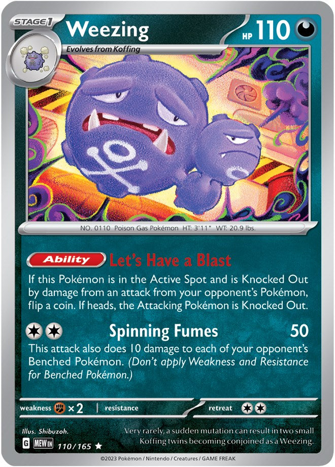 Weezing (110/165) [Scarlet & Violet: 151] | Card Citadel