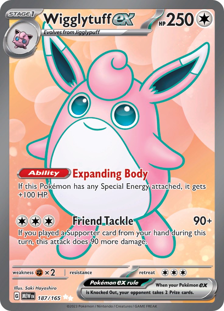 Wigglytuff ex (187/165) [Scarlet & Violet: 151] | Card Citadel