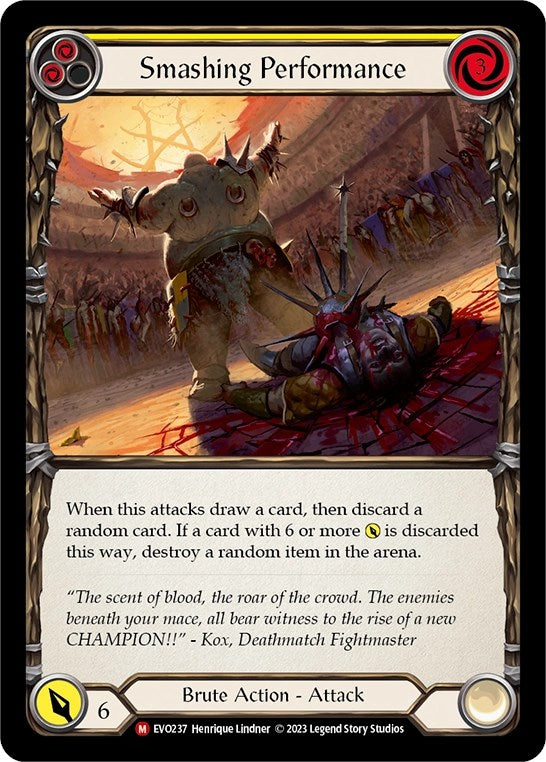 Smashing Performance [EVO237] (Bright Lights)  Rainbow Foil | Card Citadel
