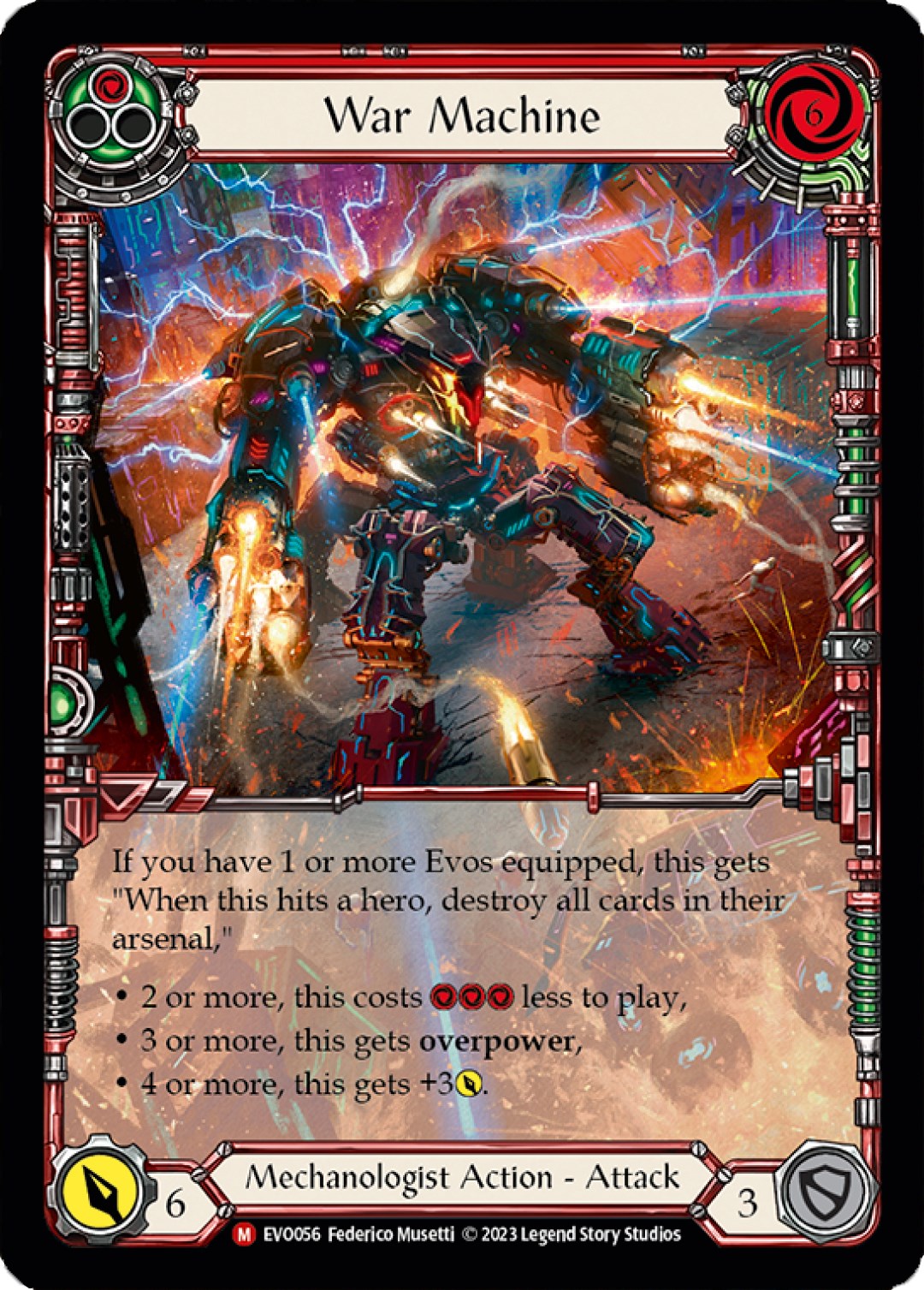 War Machine (Extended Art) [EVO056] (Bright Lights)  Rainbow Foil | Card Citadel