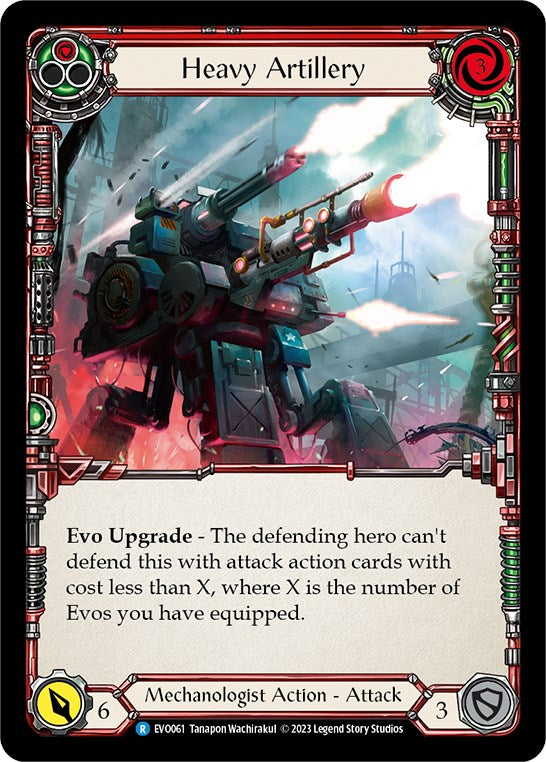 Heavy Artillery (Red) [EVO061] (Bright Lights) | Card Citadel