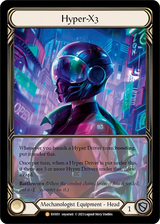 Hyper-X3 (Extended Art) [EVO011] (Bright Lights)  Cold Foil | Card Citadel