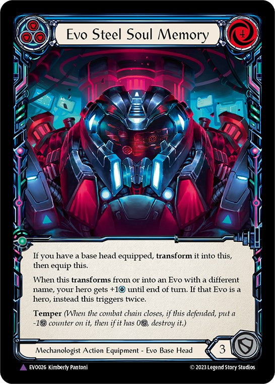 Evo Steel Soul Memory (Marvel) [EVO026] (Bright Lights)  Cold Foil | Card Citadel