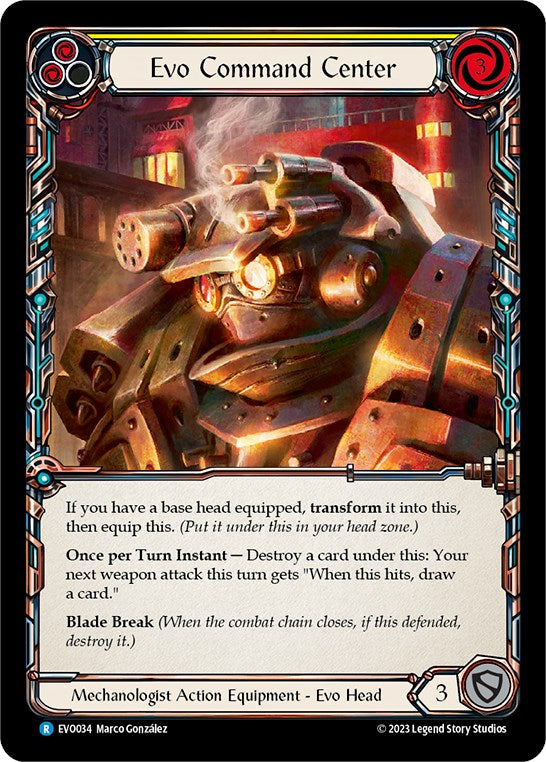 Evo Command Center [EVO034] (Bright Lights)  Cold Foil | Card Citadel