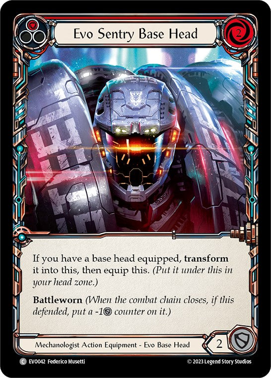 Evo Sentry Base Head [EVO042] (Bright Lights)  Cold Foil | Card Citadel