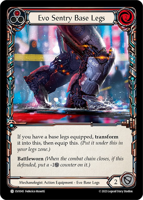 Evo Sentry Base Legs [EVO045] (Bright Lights)  Cold Foil | Card Citadel