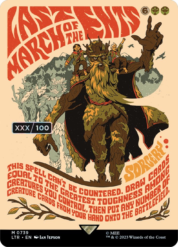 Last March of the Ents (Borderless Poster) (Serialized) [The Lord of the Rings: Tales of Middle-Earth] | Card Citadel