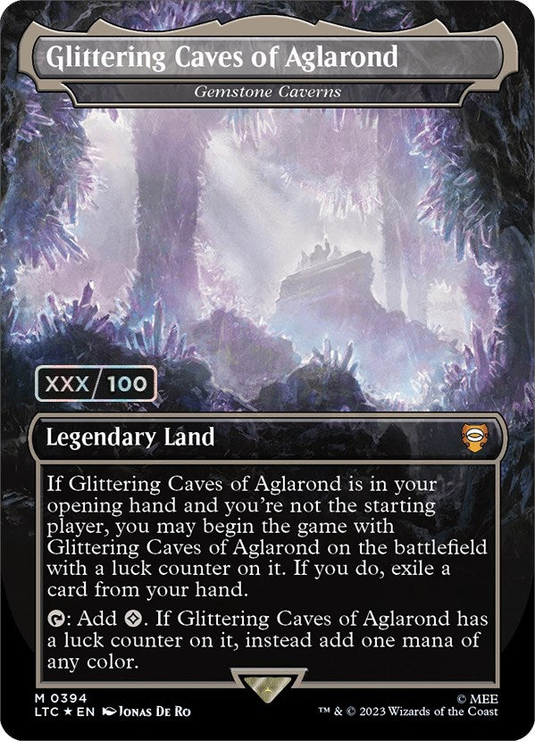 Glittering Caves of Aglarond - Gemstone Caverns (Serialized) [The Lord of the Rings: Tales of Middle-Earth Commander] | Card Citadel