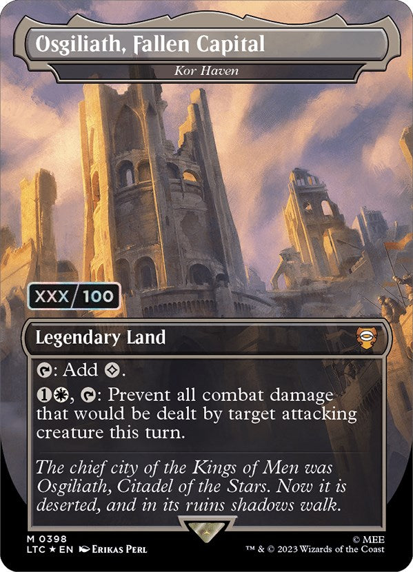 Osgiliath, Fallen Capital - Kor Haven (Serialized) [The Lord of the Rings: Tales of Middle-Earth Commander] | Card Citadel