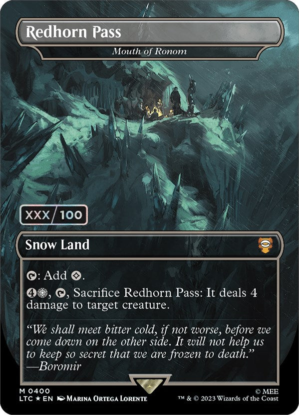 Redhorn Pass - Mouth of Ronom (Serialized) [The Lord of the Rings: Tales of Middle-Earth Commander] | Card Citadel