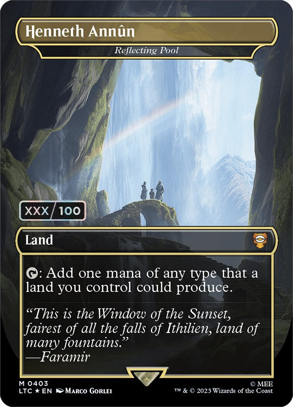 Henneth Annun - Reflecting Pool (Serialized) [The Lord of the Rings: Tales of Middle-Earth Commander] | Card Citadel