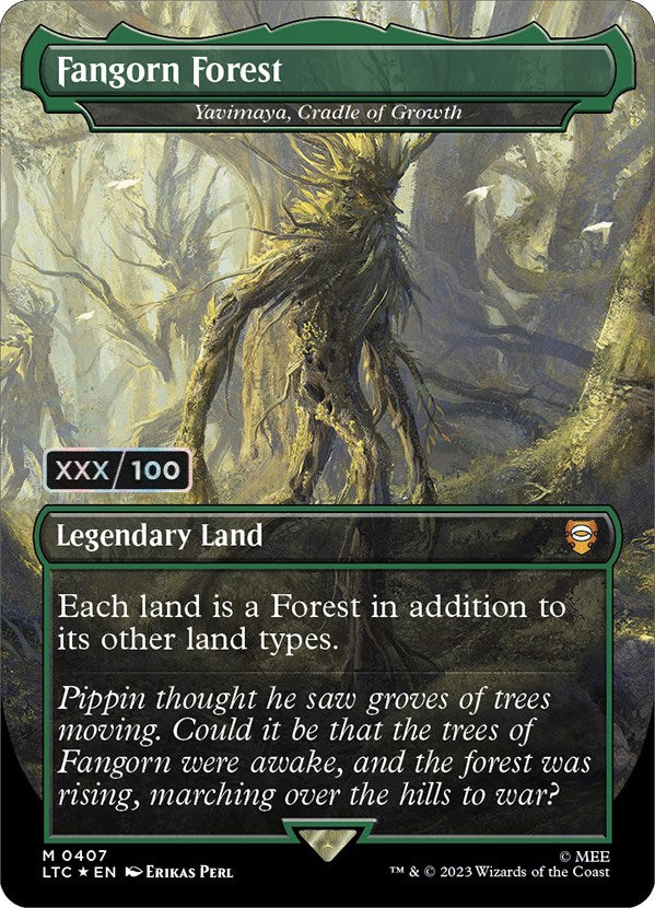 Fangorn Forest - Yavimaya, Cradle of Growth (Serialized) [The Lord of the Rings: Tales of Middle-Earth Commander] | Card Citadel