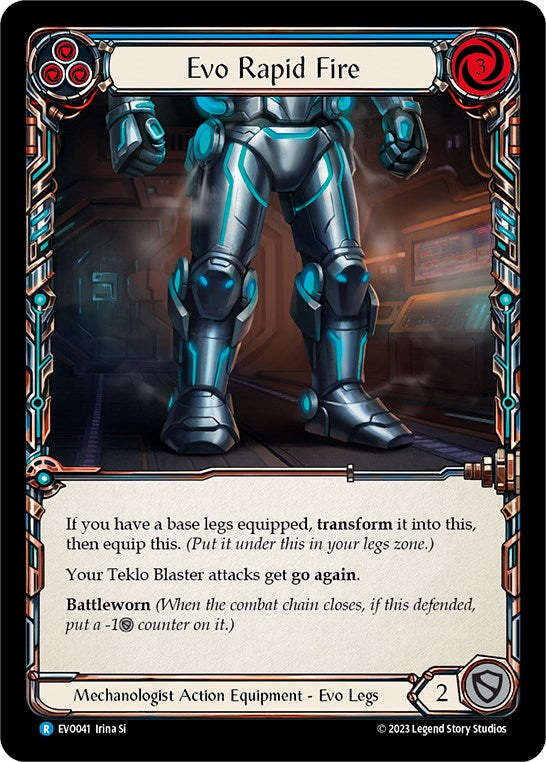 Evo Rapid Fire [EVO041] (Bright Lights)  Cold Foil | Card Citadel
