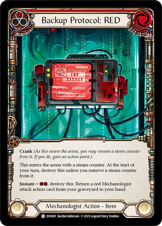 Backup Protocol: RED [EVO081] (Bright Lights) | Card Citadel