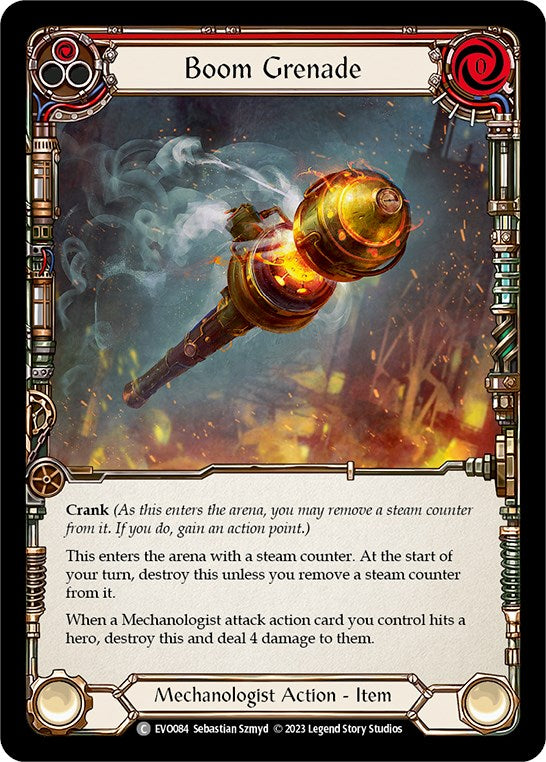 Boom Grenade (Red) [EVO084] (Bright Lights) | Card Citadel