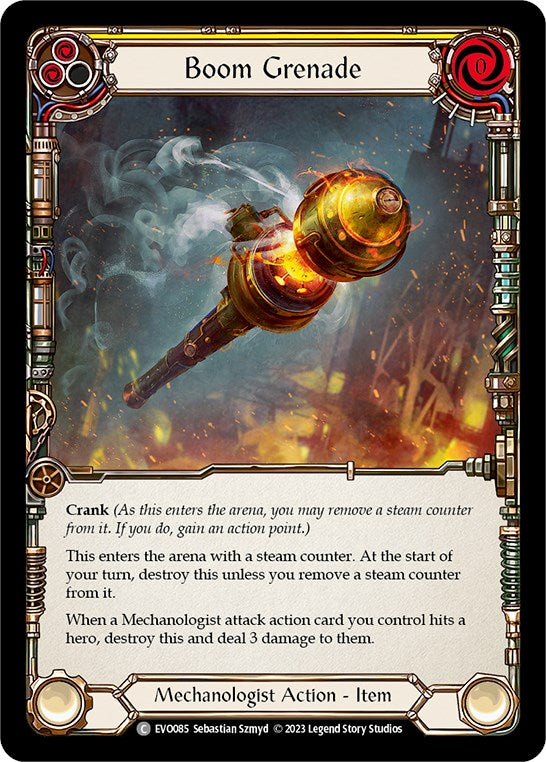 Boom Grenade (Yellow) [EVO085] (Bright Lights) | Card Citadel