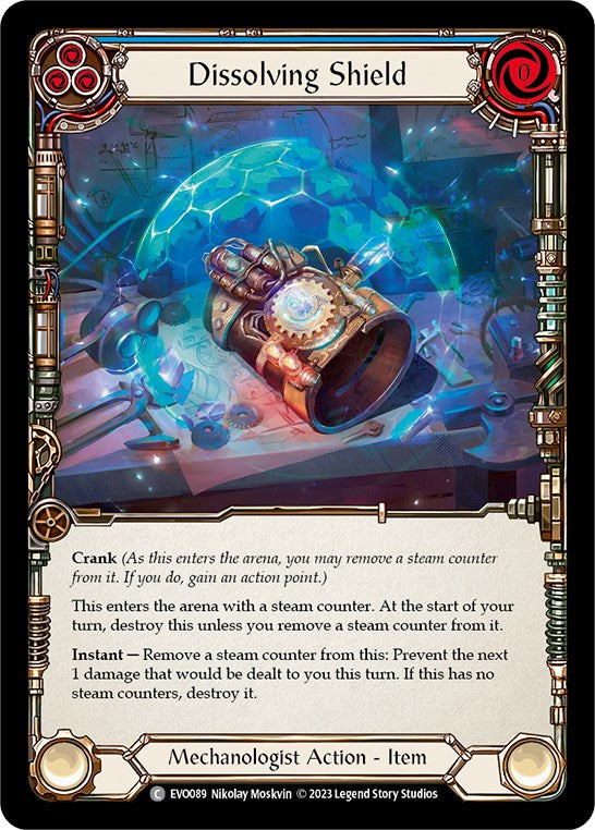 Dissolving Shield (Blue) [EVO089] (Bright Lights) | Card Citadel
