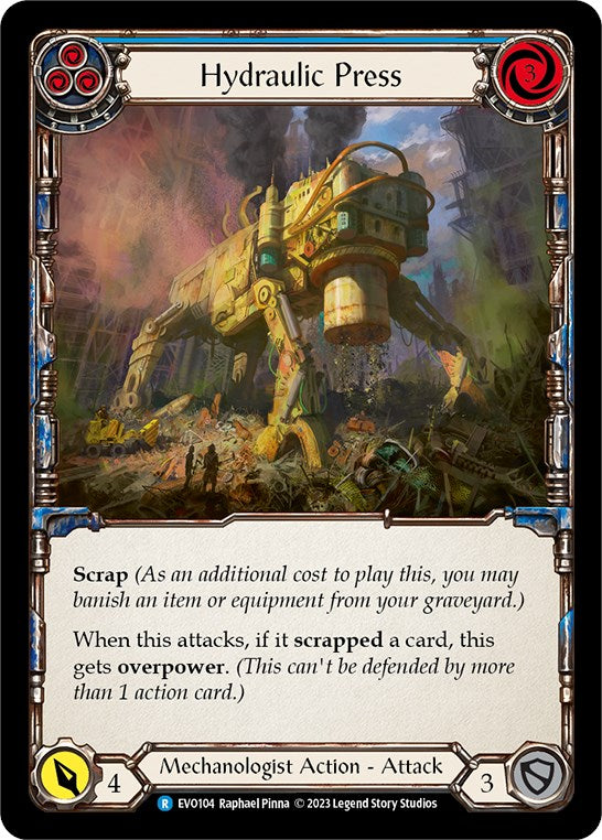 Hydraulic Press (Blue) [EVO104] (Bright Lights) | Card Citadel