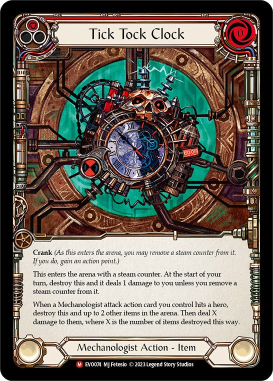 Tick Tock Clock [EVO074] (Bright Lights)  Rainbow Foil | Card Citadel