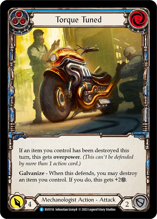 Torque Tuned (Blue) [EVO116] (Bright Lights) | Card Citadel