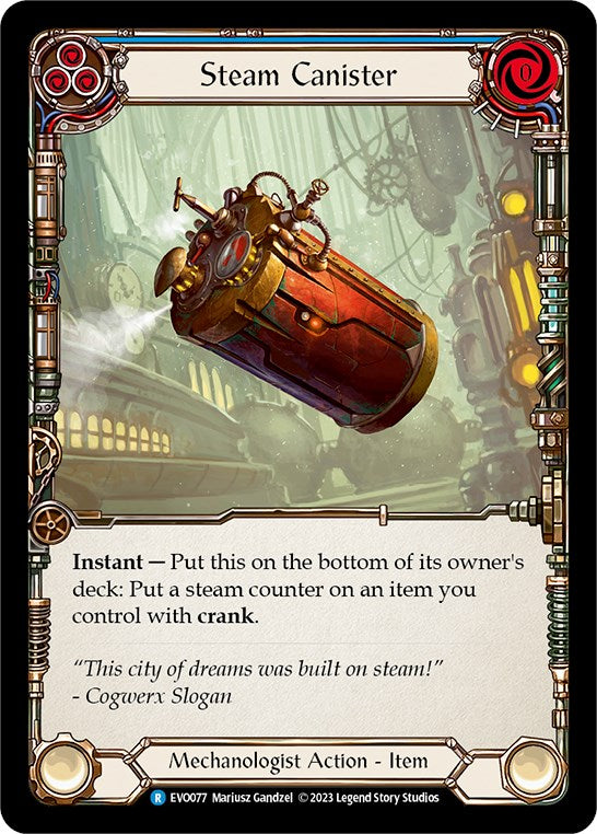 Steam Canister [EVO077] (Bright Lights)  Rainbow Foil | Card Citadel